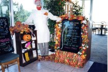 Hostess station & daily specials sign at Green Flash