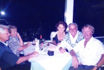 Photo (in no order) of friends Ferdy Kubler, Bruno & Christine circa 1998