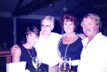 (L-R) Sandy & Andreas Bieri, Christine & Bruno