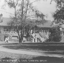 View of Pagoda from Garden, c. 1920