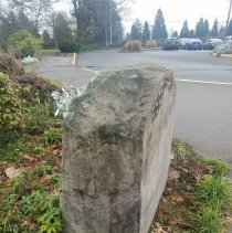 MPGC WWII marker, side view, Dec. 2019