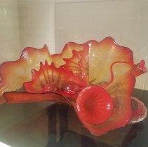 Flaming Maple Persian glass art