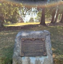 Wilkes plaque post-restoration, August 2022