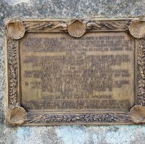 Wilkes plaque post restoration, August 2022 (close up)