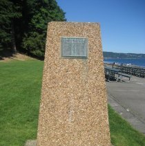 Owen Beach plaque, 2017