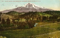 Mount Shasta from Edgewood, California, Shasta Route; Postcard to Lena Scul