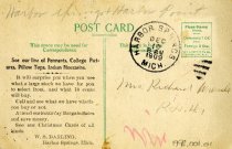 Darling's 10 cent China Store, list of things to buy, Postcard to Mrs Richa