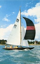 Northern Michigan Class Sailboat Racing in Little Traverse Bay off Harbor P