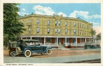 Hotel Perry, Petoskey, Mich.; Postcard to Master Harold Gurt, June 30 1924