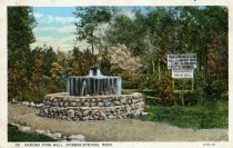 Ramona Park Well, Harbor Springs, Mich.; Postcard to Miss A Carpenter, Augu
