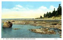Rocky Shore, Lake Shore drive, Northern Michigan,July 6, 1938