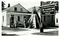 Chief Blackbird Home, Michigan Indian Foundation, Museum,July 8, 1954 from