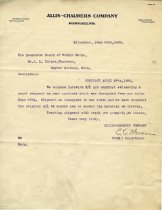 Letter to the Board of Public Works in Harbor Springs