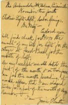 Letter to H.L. Metz from Jessie E. Smith.