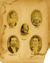 Stutsman family, Abraham, Martha, Bertha, Walter and Alta (Mi Mi)
