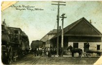 Railroad station in Boyne City Michigan
