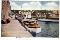 Scene at the Dock, Harbor Springs, Mich.