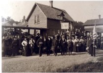 Hemlock Central outside of W.J. Clark's House