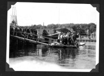 Floatplane at the docks in Harbor Springs.