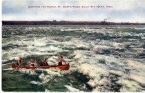 Shootig the rapids, St. Mary's River, Sault Ste. Marie, Mich.