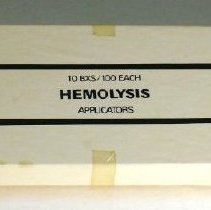 Applicator, Hemolysis