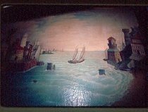 Painting of a harbor