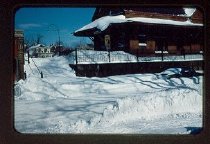 Snow at Train Depot in Marbleh