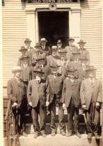 Veterans on Town House Steps