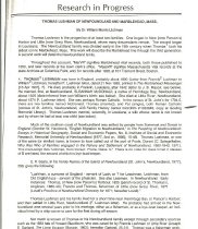 Litchman/Luchman Family