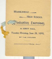Marblehead H S 1898 Graduation