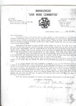 Servicemen's letter