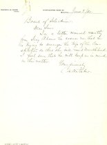 Letter from Charles Foster
