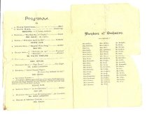 Program for Concert, Odd Fellow's