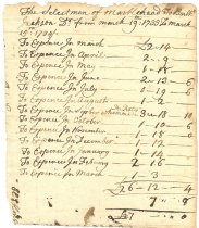 Jackson's Bill for 1733