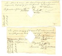 Two orders to merchants in Marblehead