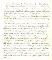 First page for Windslow contract for Farm Road