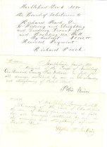 Three receipts for work on roads & streets