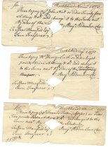 Three of the four payment slips 1773