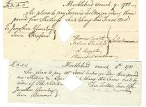 Two Pay orders 1 signed by Selecrmen other by Town Clerk