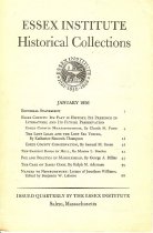 Essex Inst. Coll. Jan 1956 VolXCII No. 1
