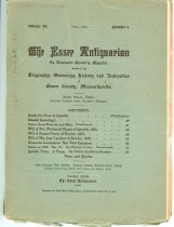 Essex Antiquarian April 1905