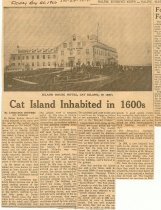 Cat Island Inhabited in 1600's