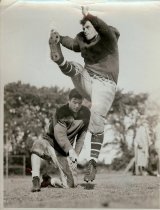 Dave Larkin-Dan Sullivan holding ball