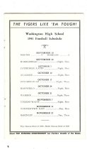 Program from 1941 Football Team