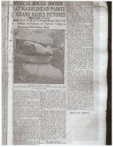 Musical Rocks owner at Marblehead paints Grand Bank Pictures