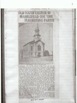 Old South Church in Marblehead one time flourishing parish