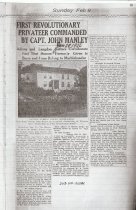 First Revolutionary War Privateer