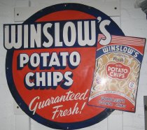 Winslow's Potato Chips sign