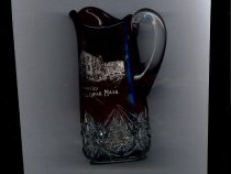 Cranberry Glass Pitcher