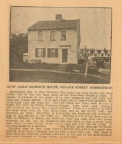 Aunt Sally Goodwin House, Vine & Village Streets, M'head
